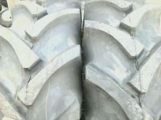 Two 13.6x24 R 1 8 ply John Deere 2950 Farm Tractor Tires Tube Type