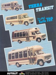 1981 Ford Turtle Top Terra Transit Shuttle Bus Brochure