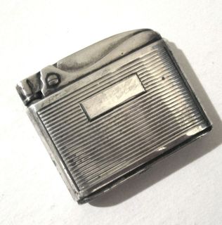 Vintage Estate Art Deco Ronson Adonis Sterling Silver Pocket Lighter 
