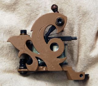 aaron cain tattoo machine RATTLE CAN BRAZER single spiral LINER in 
