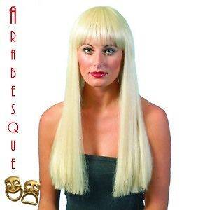 LONG BLONDE DELUXE WIG AGNETHA FRINGE STYLE ABBA