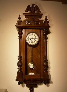Antique Gustav Becker single weight wall clock at 1880