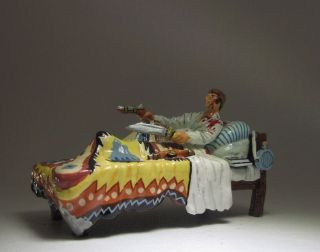King & Country Glossy The Alamo RTA3 Jim Bowie On His Deathbed EX