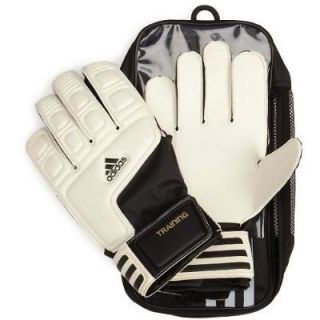Adidas Adi Training Goalie Goalkeeper Gloves Mens 8 Black White E42056 