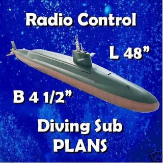 RADIO CONTROL MODEL Atomic Submarine NOTES & PLANS