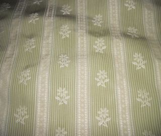   56 Green &White Stripe Damask Tapestry Heavy Fabric Upholstery Drapes