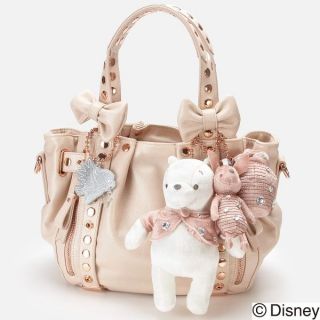 New Samantha Thavasa Disney POOH Christmas Limited Ver Bag Pink White 