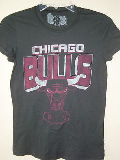 NBA Black Chicago Bulls ( Windy City ) Cap Sleeve Vintage T shirt