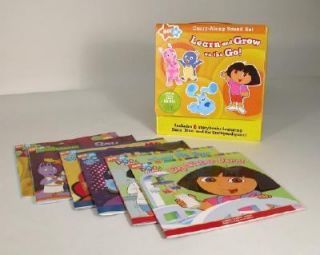 Lot 6 Learn and Grow on the Go Nick JR Boxed Set Dora Backyardigans 