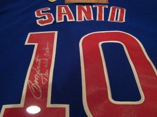 RON SANTO Chicago Cubs Signed AUTO Jersey THIS OLD CUB inscription 