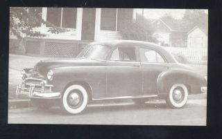 1950 CHEVROLET STYLELINE SPECIAL 4 DOOR VINTAGE CAR DEALER ADVERTISING 
