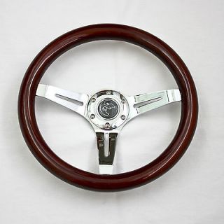 14 Universal Classic Wood Steering Rim for Hot Rods and Replica Cars 