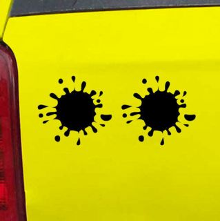 Paint Splatter Paintball Decal Sticker   24 Colors   8.55 x 3.75 