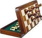 Chess Set, Wooden Classical Magnetic Complete Chess Set 7X7Ideal 