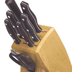 Chicago Cutlery Metropolitan Stainless Steel Knife & Block 8 piece Set 