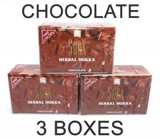 NEW 3 Boxes Packs CHOCOLATE Herbal Flavor 150 gr. Soex Hookah 