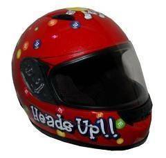   Graphic Red DOT Youth Street Motorcycle Full Face Helmet YS   YL