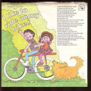 Children for Dora Hall Album I Like To Ride On My Bike CF2002 (45 