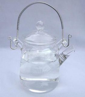 360ml glass teapot with handle and Filter,Handmad​e,B15
