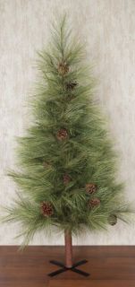 Country Primitive Artificial Christmas Tree Long Needle Pine 6 Ft Slim 