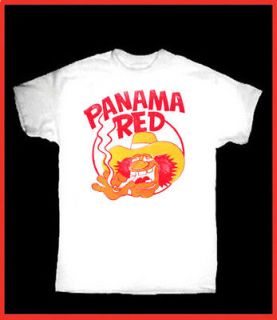 VINTAGE POT Panama Red T SHIRT RETRO MARIJUANA STONER ROCK VAN FU 