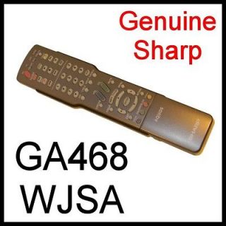 SHARP Aquos Remote Control LCD HDTV tv GA468WJSA LC 32D50U LC 37D90U 