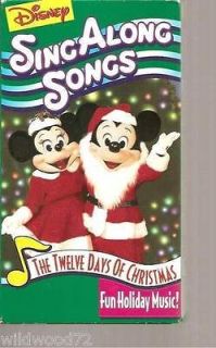   Disneys Sing Along Songs   The Twelve Days of Christmas (VHS, 1997