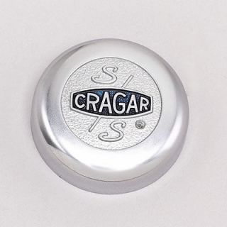 Cragar Center Cap Bolt On Flat Chrome Aluminum 09090 Cragar Logo