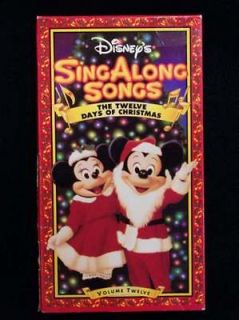 Disney Sing Along Songs THE TWELVE DAYS OF CHRISTMAS VHS