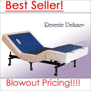 Reverie Deluxe Adjustable Bed Base With Wireless Remote and Massage 