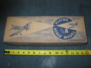 Vintage balsa wood model kit Consolidated Japanese Zero WWII fighter 