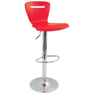   H2 Adjustable 23 to 32 Barstool with Chrome Base Various Colors