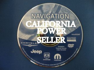 2004 2008 CHRYSLER DODGE JEEP DVD NAVIGATION GPS DISC 05064033AF 06 07 