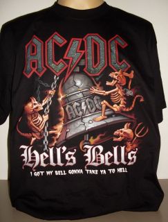 AC/DC Hells Bells Quality Rock T Shirt Size S   3 XL new Rock Band 