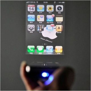   Fashionable Handheld Pocket DLP Mini Cinema Projector for iPhone 4/4S