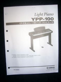 Yamaha YPP 100 Electric Piano Circuit Diagram Schematic
