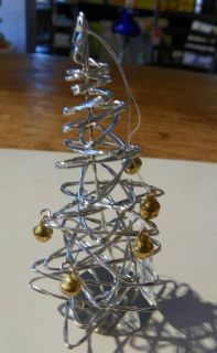   56 Set of 6 Silver Spiral Christmas Tree Ornaments New Never Used