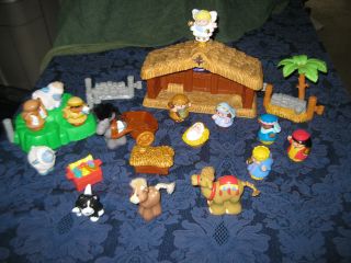   Little People Nativity Touch Feel Manger Christmas Jesus Shepherds