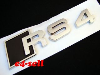 Audi RS4 Rear Trunk Emblem Sticker A4 S Line S4 Quattro Avant Lip 
