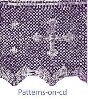 Bobbin Lace patterns for Catholic Church Religious Altar linen chalice 