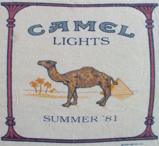 CAMEL CIGARETTES Vintage SHIRT 80s T 1981 Hanes 50/50 SOFT Joe Lights