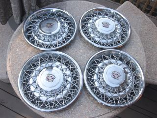 Brand New Vintage CADILLAC ELDORADO SEVILLE Hubcaps Wheel Covers 