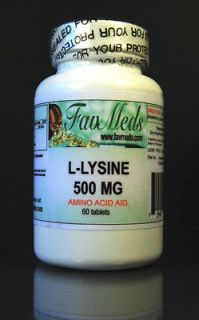 Lysine 500mg, blood pressure, anxiety High Quality, Made in USA 