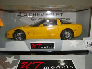 2000 Chevrolet Corvette C5 Coupe Yellow with Chrome Wheels 118 UT 