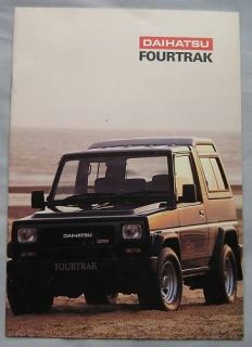 Daihatsu Fourtrak range brochure c1990