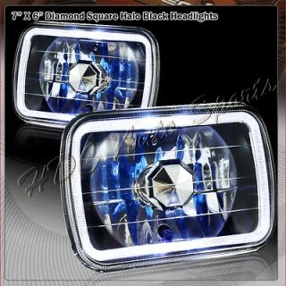 CHEVY SUBURBAN/TAHOE HALO BLACK HOUSING CLEAR LENS HEAD LIGHTS LAMPS 