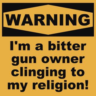 Warning Im a bitter gun owner Political Bumper Sticker