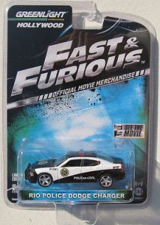 GL HOLLYWOOD SERIES 2 FAST & FURIOUS MOVIE RIO POLICE DODGE CHARGER