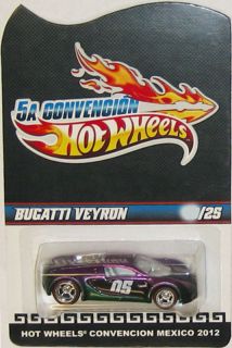 PINK BUGATTI VEYRON 2012 Hot Wheels Mexico 5th Convention Only 25 Made 