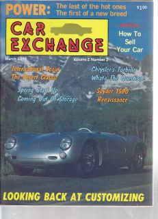 Car Exchange 3/80, Chrysler Turbine, Customizing, , IH Scout, Crosley